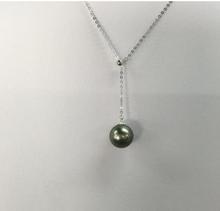 9-10mm Natural Black Tahitian Pearl Pendant S925 silver Pendant Necklace christmas gifts for women Free shipping 2024 - buy cheap