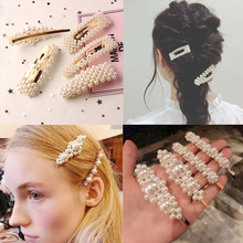 Fashion Pearl Hair Clip for Women Girl Elegant Korean Design Snap Barrette Stick Hairpin Hair Styling Accessories 2024 - buy cheap