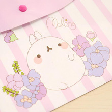 1pc Kawaii Girl Snaps File Bag Data Storage Bag Pencil Case Student Office Stationery Waterproof And Dustproof Document Folder 2024 - buy cheap