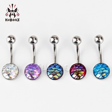 KUBOOZ Navel Belly Button Piercing Ring Stainless Steel Body Jewelry Piercing Nombril Umbigo Stud 5PCS/Lot Fashion Gift Women 2024 - buy cheap