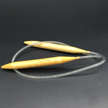 Needles de bambú natural (15mm), conjunto de agujas de tejer, herramientas de costura, ganchos de tubo, Jersey teñido, agujas, 1 Uds. 2024 - compra barato
