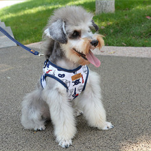 Conjunto de Correa y cinturón vaquero para perro y gato, accesorios para mascotas, chaleco vaquero para perros pequeños, arnés de plomo para caminar, producto para mascotas, envío directo 2024 - compra barato