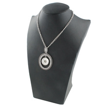 Новые модные кнопки ювелирные изделия подвеска ожерелье с звеньем цепь подходит 18 мм Xinnver ожерелье ювелирные изделия для женщин ZG087 2024 - купить недорого