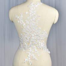 Flor de ameixa bordado flor de ameixa decalques feito à mão diy vestido de casamento material de véu acessórios de roupas ss110 2024 - compre barato