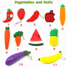 hot pepper/carrot/watermelon/eggplant/banana model USB Flash Drive Memory Stick Pen Drive pendrive 64gb 32GB 16GB 8GB 4GB 128mb 2024 - buy cheap