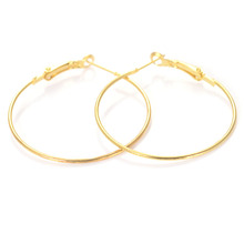 Miasol 10 Pcs Silver/Gold Plating Metal Earring Base Hoop Loop Clasp Round Shape For Diy Earring Jewelry Making 2024 - buy cheap