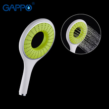 Gappo-suporte de cabeça de chuveiro, acessório de banheiro, massagem, economia de água, misturador, qualidade superior, uma mão redonda, abs em cromo ducha g09 2024 - compre barato