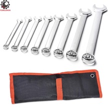 8pce SAE Inch Combination Wrench Set Pro Grade Drop Forged Chrome Vanadium Spanners with Rollup Pouch Combination Spanner 2024 - buy cheap