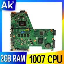 ¡Nuevo! Placa base de ordenador portátil Akemy X451CA para For Asus X451C X451CA F451C placa base 1007U CPU 2GB RAM prueba de 100% OK 2024 - compra barato