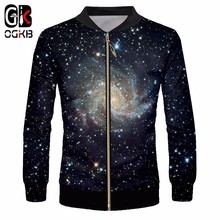 OGKB New Spring Autumn Men Casual Jacket Coat Men's Fashion Print Starry Night 3d Jackets Hiphop Male Outwears Coats 6XL 2024 - buy cheap