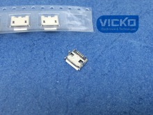[VK] 60 шт./лот! Разъем Micro USB гнездо типа 5Pin SMT Хвостовая зарядная розетка PCB плата 1 2024 - купить недорого