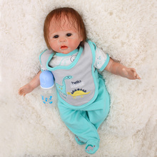 Soft silicone reborn baby girl dolls 20" fake baby reborn babies for children gift sleeping doll toys bebes reborn bonecas 2024 - buy cheap
