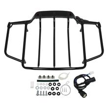 Motorcycle LED Light Top Luggage Rack For Harley Touring Road King Street Glide FLHT FLHX FLHR FLTR 2014-2020 2019 Air Wing 2024 - buy cheap