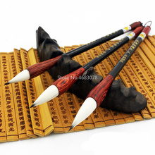 Pincel de escrita de lã chinês 3 pçs, caneta para caligrafia, conjunto médio, regular, artigo para arte, desenho, pintura 2024 - compre barato