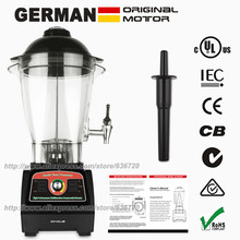 GERWELL-máquina mezcladora de comida profesional, Motor Original alemán, 6L, 3,3hp, 2800W, color negro 2024 - compra barato