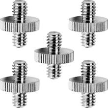 (5 Packs) Standard 1/4"-20 Male to 1/4"-20 Threaded Screw Adapter Tripod Screw Converter Compatible with Camera Cage Light Stand 2024 - buy cheap
