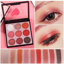 Sombra de ojos profesional, 9 colores, cristal, diamante, sombra de ojos mate, paleta de pigmentos, purpurina, juego de maquillaje 2024 - compra barato