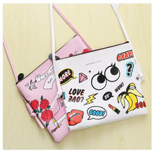 2019 New cartoon Graffiti Printed Women Handbag Mini Crossbody Shoulder Bag Lady Daily Purses Clutches Girls Flap Bag 2024 - buy cheap