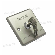 Stainless steel door release key switch access emergency switch button with key for door access control 2024 - buy cheap