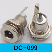 Free shipping 5pcs/lot DC power jack/connector DC-099 5.5*2.1 2pin DC power outlet high current metal charging socket 2024 - buy cheap