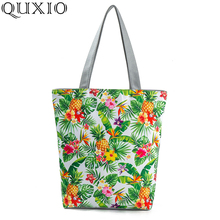 Casual Tote Bags For Women 2019 Summer New Colorful Floral Printed Shopping Bag Large Capacity Female Canvas Beach Bags ZXR05 2024 - buy cheap