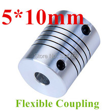 Flexible coupling 5x10mm shaft coupling OD19mm*25mm flexible shaft 5mm 10mm for cnc parts stepper motor 2024 - buy cheap