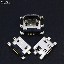 Коннектор YuXi Micro 2,0, гнездо USB, разъем для зарядки, запасные части для HUAWEI P8 LITE SMART - ASCEND G760 2024 - купить недорого