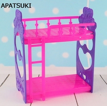 Kid's Play House Toys Doll Accessories Handmade Doll's Plastic Bunk Bed For Kali dolls For Barbie Dollhouse 2024 - buy cheap