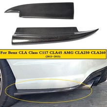 Для Mercedes CLA W117 CLA45 AMG задний сплиттер из углеродного волокна C117 CLA250 CLA260 задний бампер для губ задний сплиттер отделка 2013 2014 2015 2024 - купить недорого