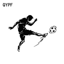 QYPF 13.5cm*10cm Car Styling Sports Football Stylish Personality Car Stickers Vinyl Accessories Black Silver S2-0274 2024 - buy cheap