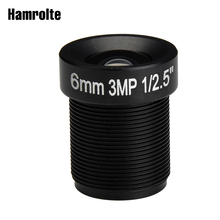 Hamrolte CCTV Lens 1/2.5" M12 MTV Mount 3MP High Resolution 6MM Lens 60Degree IR HD Security Camera Lens 2024 - buy cheap