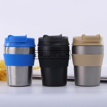 280ml 304 Stainless Steel Thermo Cup Travel Coffee Mug with Lid Car Water Bottle Vacuum Flasks Thermocup for Gift 2024 - buy cheap