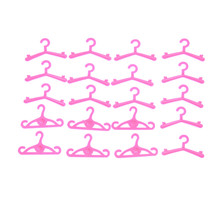20Pcs/Lot Random Delivery Pink Hangers Dress Clothes Accessories For   Doll Pretend Play New year Girls' Gift 2024 - buy cheap
