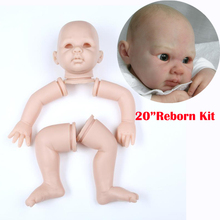 Lol Boneca reborn Kit DN-08 Peças Sem Pintura Open Eyes Silicone Renascer Baby Doll Kits Terno para 20 ''Renascer acessórios da boneca 2024 - compre barato