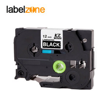 White on black 12mm Tze335 Compatible Brother p-touch label printer Refill Label Tape Tze-335 tz-335 tze tz 335 tz335 ribbon 2024 - buy cheap