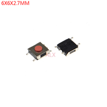 100 Uds 6X6x2.7mm 5PIN SMD TACT interruptor de botón Micro Tecla de potencia interruptores táctiles 6x6x2,7 6*6*2,7 MM luz táctil 2024 - compra barato