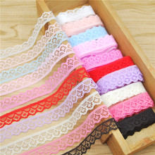 15mm Polyester Lace Colorful Trim Fabric Sewing Accessories Cloth Wedding Dress Decoration Ribbon Craft Supplies 800yard L1658-1 2024 - buy cheap