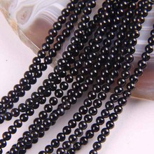 3MM Black Carnelian Round Loose Beads Strand 15.5 Inch Jewelry For Gift Making D082 2024 - buy cheap