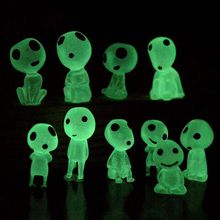 10Pcs Miniature Bonsai DIY Resin Crafts Terrarium Figurine Fairy Garden Ornament Luminous Tree Elves Doll Decor 2024 - buy cheap