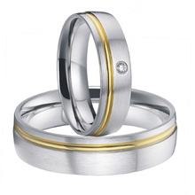 Alianças de titânio aço joias personalizadas feitas à mão bracelete de casal joias conjunto de anéis para homens e mulheres 2015 2024 - compre barato