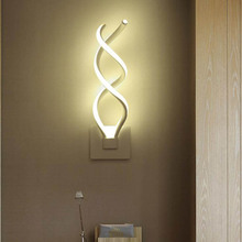 Lâmpada de parede personalidade criativa minimalista Nordic corredor escada moderna lâmpada de parede levou sala de estar quarto lâmpada lâmpada de cabeceira lâmpada 2024 - compre barato