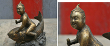 Estatua de Buda de la suerte para niño, estatua de bronce de China, 003428, 9, envío gratis 2024 - compra barato
