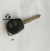 Чехол без лезвия для Suzuki SX4 Swift Liana, 2 кнопки с резиновой накладкой и наклейкой 2024 - купить недорого