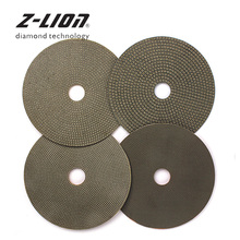 Бриллиантовые шлифовальные диски Z-LEAP 125 мм, 5 дюймов, 4 шт., шлифовальные диски, угловые шлифовальные диски, электроинструмент для мрамора, гранита, бетона, стекла 2024 - купить недорого