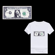 USD Dollar Patches Iron-on Transfers for Clothing DIY T-shirt Heat Transfer Vinyl Applique Thermal Press Stickers on Clothes 2024 - buy cheap