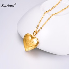 Virgin Necklace Heart Photo Locket Pendant Necklace Gold/Silver Color Zodiac Charm Memory Locket Necklace Gift For Women P3212 2024 - buy cheap