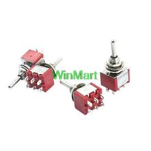Peças de reposição DPDT 3 Posição 6 Pin Momentary Toggle Switch AC 120 V 5A 4 pcs