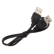 Cable de Cable adaptador de conector de extensión negro USB 2,0 macho a macho M/M 2024 - compra barato
