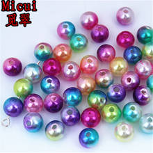 Micui 200pcs 8mm Round Shape Imitation Pearls Beads Crafts Decoration for DIY Bracelets Necklaces Clothing Crafts Decorate ZZ745 2024 - buy cheap