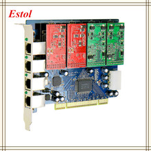 Карта PCI TDM410P Asterisk с FXS/порты FXO, аналоговая Голосовая карта, Asterisk/Trixbox/Elastix/Freeswitch IP PBX 2024 - купить недорого